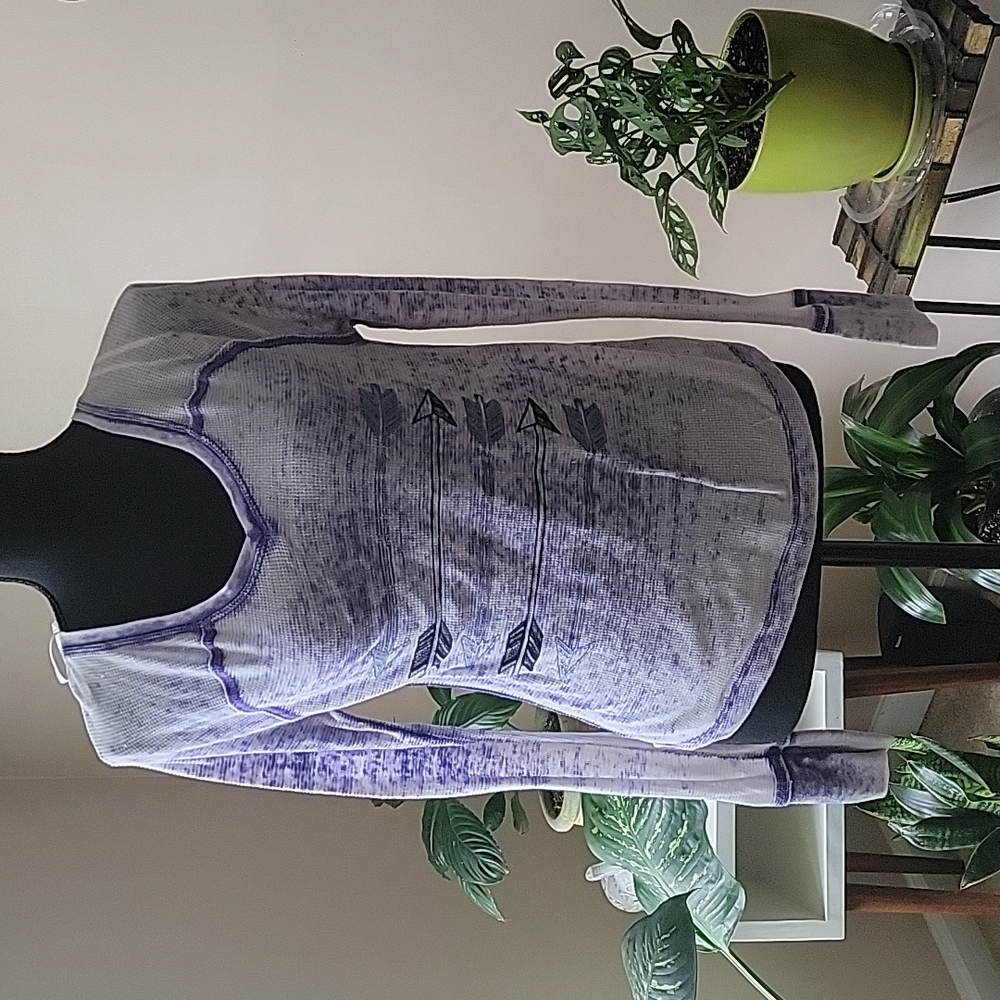 Purple & White Top by BONGO